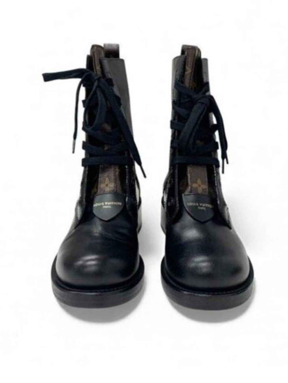 AUTHENTIC LOUIS VUITTON LV METROPOLIS COMBAT BIKER BOOTS SZ 40 ITALY $2430